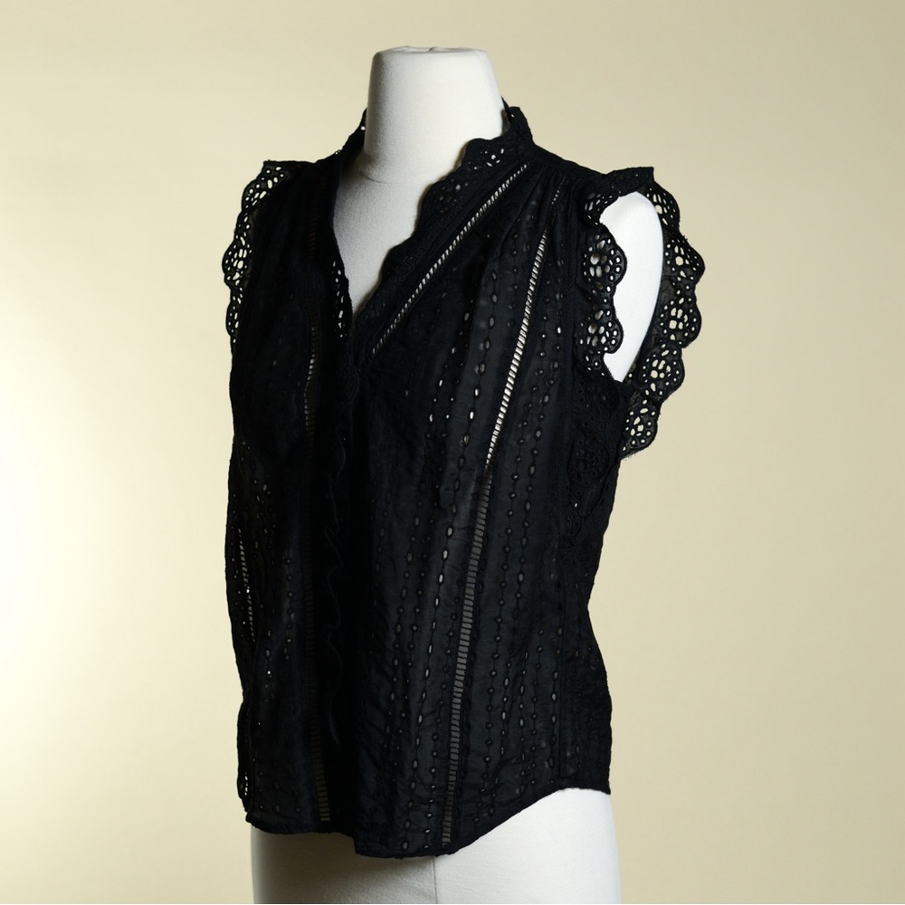 NEW WHBM Eyelet Blouse XXS - Picture 7 of 13